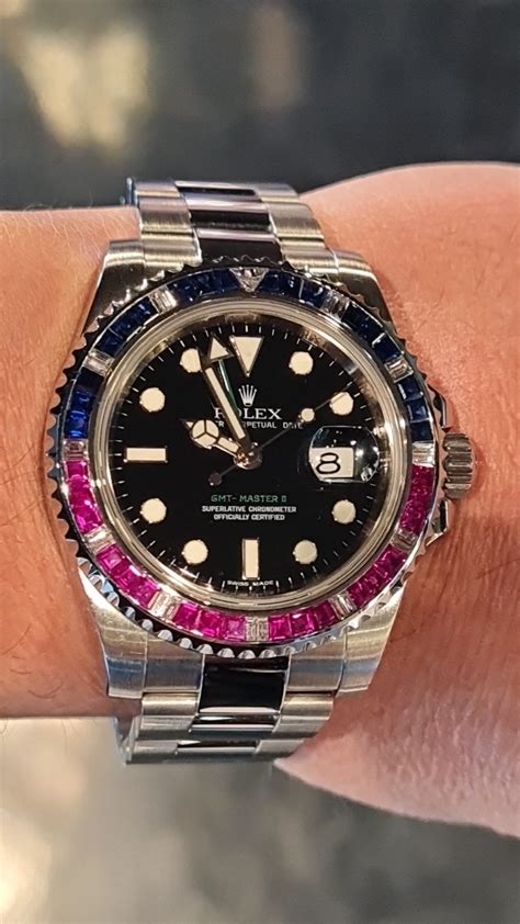 rolex gmt rubini|rolex oyster steel gmt.